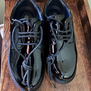 Classic Black Kids Dress Shoes